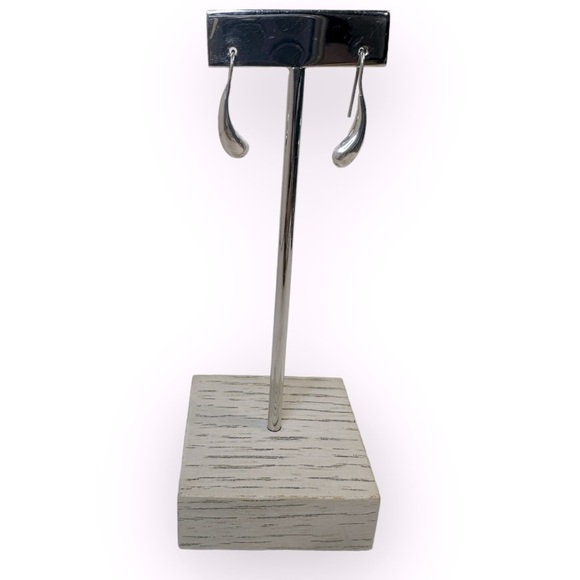 Teardrop sterling 925 earrings - Picture 2 of 3